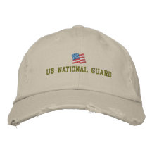Chapeau brodé de garde nationale des USA