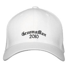 Chapeau brodé de Groomsman - 2010