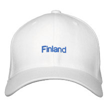 Chapeau brodé de la Finlande