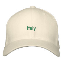 Chapeau brodé de l'Italie