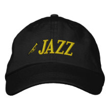 Chapeau brodé de musique de jazz