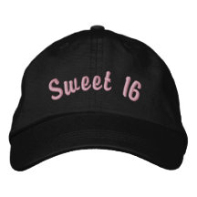 Chapeau brodé du bonbon 16