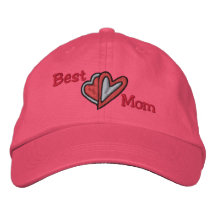 Chapeau brodé la meilleure par maman