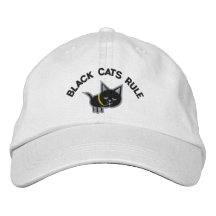 Chapeau brodé par amoureux des chats