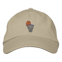 Chapeau brodé par basket-ball