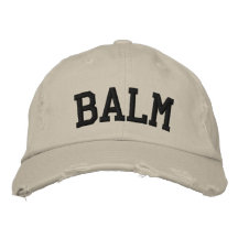 Chapeau brodé par baume