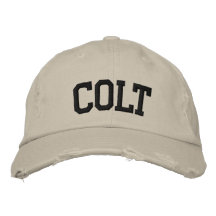 Chapeau brodé par colt