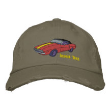 Chapeau brodé par convertible fait sur commande