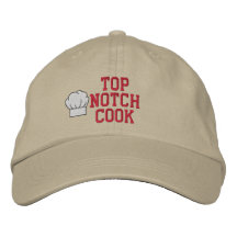 Chapeau brodé par cuisinier supérieur d'entaille