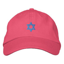 Chapeau brodé par étoile de David