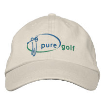 Chapeau brodé par golf pur