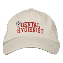 Chapeau brodé par hygiéniste dentaire