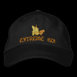 Chapeau brodé par Koi- extrême casquettes brodées