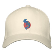 Chapeau brodé par Kokopelli personnalisable