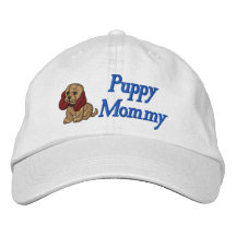 Chapeau brodé par maman de chiot