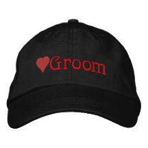 Chapeau brodé par marié