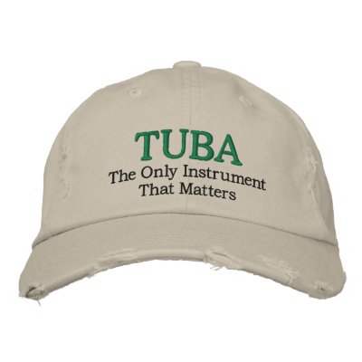 Chapeau brodé par musique de tuba Chapeau brodé par musique de tuba