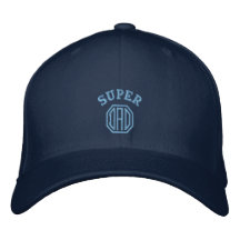 Chapeau brodé par papa superbe