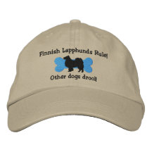 Chapeau brodé par règle finlandaise de Lapphunds