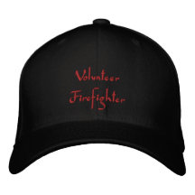 Chapeau brodé par sapeur-pompier volontaire