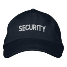 Chapeau brodé par sécurité