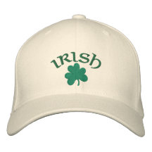 Chapeau brodé par shamrock Chapeau-Irlandais