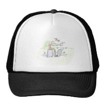 Chapeau creux de logo de chèvre casquettes de camionneur