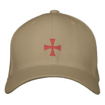 Chapeau croisé brodé par Templar de chevaliers Casquettes De Baseball Brodées