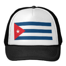 Chapeau cubain de drapeau casquettes de camionneur