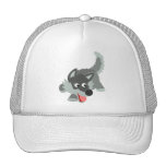 Chapeau curieux mignon de loup de bande dessinée casquettes