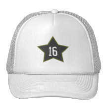 Chapeau d'anniversaire de sweet sixteen casquette