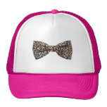 Chapeau d'arc de léopard casquettes de camionneur