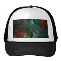 Chapeau d'art abstrait de genèse casquette de camionneur