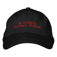 CHAPEAU de 4DAFT BLACK/RED Chapeaux Brodés