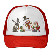 Chapeau de bande de cruche de Noël Casquette