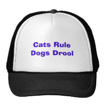 Chapeau de bave de chiens de règle de chats casquette de camionneur