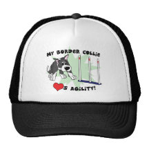 Chapeau de border collie d'agilité de bande dessin casquette