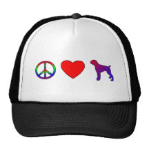 Chapeau de boxeurs d'amour de paix casquette