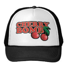 Chapeau de camionneur de bombe de cerise casquettes