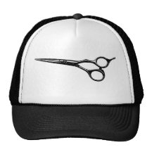 Chapeau de camionneur de ciseaux de styliste en co casquette de camionneur