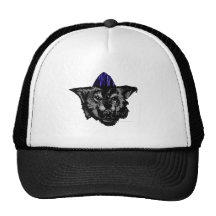 Chapeau de camionneur de loup de Psychobilly Casquettes