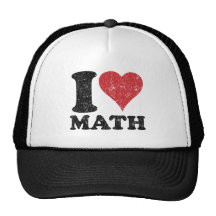Chapeau de camionneur de maths d'amour du cru I Casquette De Camionneur