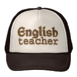 Chapeau de camionneur de professeur d'Anglais Casquette De Camionneur