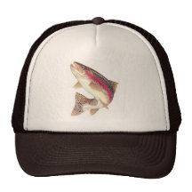 Chapeau de camionneur de truite arc-en-ciel casquettes de camionneur