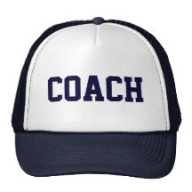 Chapeau de camionneur d'ENTRAÎNEUR {bleu marine} Casquette