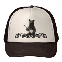Chapeau de camionneur d'ours de banjo casquette de camionneur