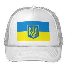 Chapeau de COA du drapeau W de l'Ukraine Casquettes De Camionneur