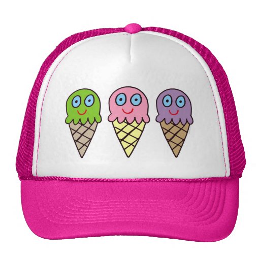chapeau de cornets de crème glacée casquette