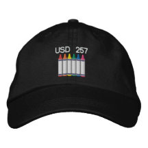 Chapeau de crayon casquette brodée