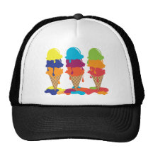 Chapeau de crème glacée casquette